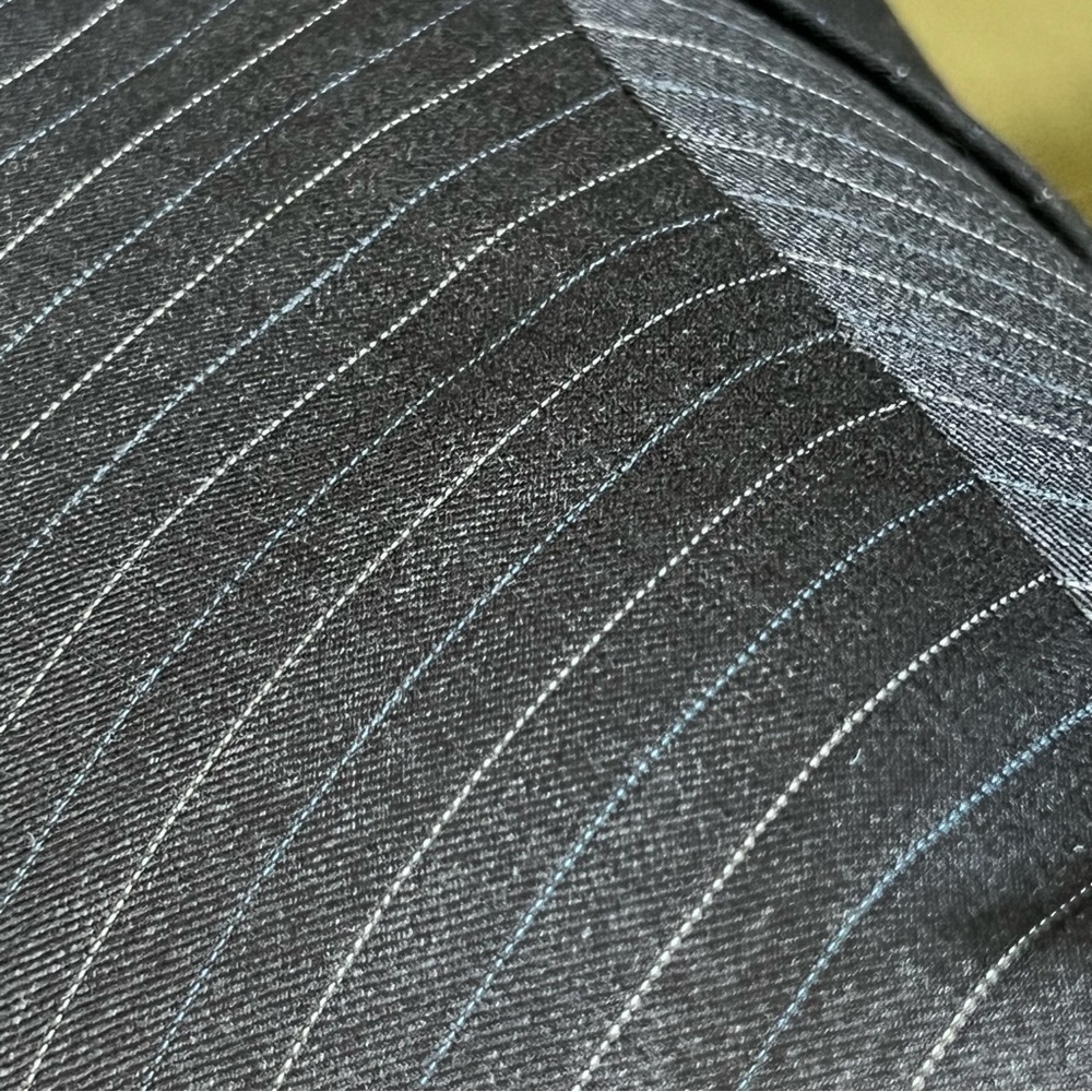 Ralph Lauren Dark Gray Blue and White Pinstripe Wool Suit Size 42R - Picture 8 of 15